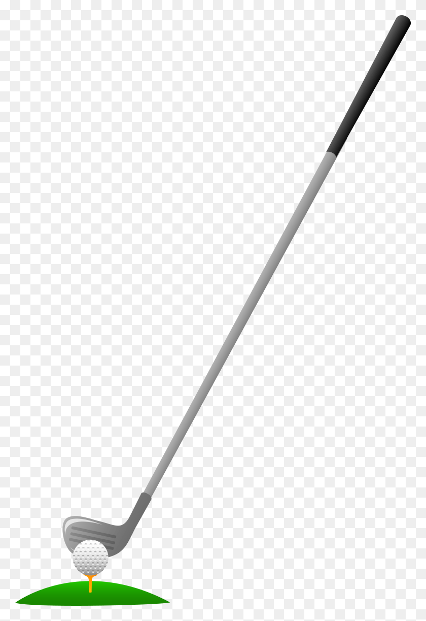 5190x7742 Golf Club And Ball On Tee Cartoon Golf Club And Ball, Cylinder, Tie, Accessories HD PNG Download