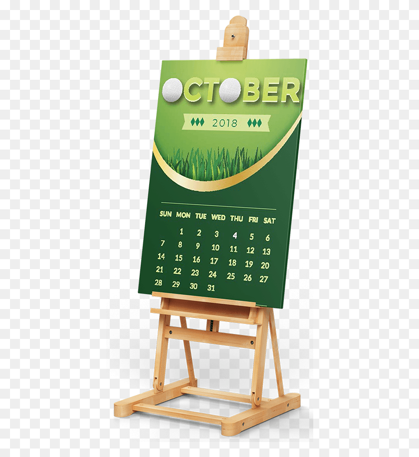 416x857 Golf Easel Small Sign, Text, Calendar HD PNG Download