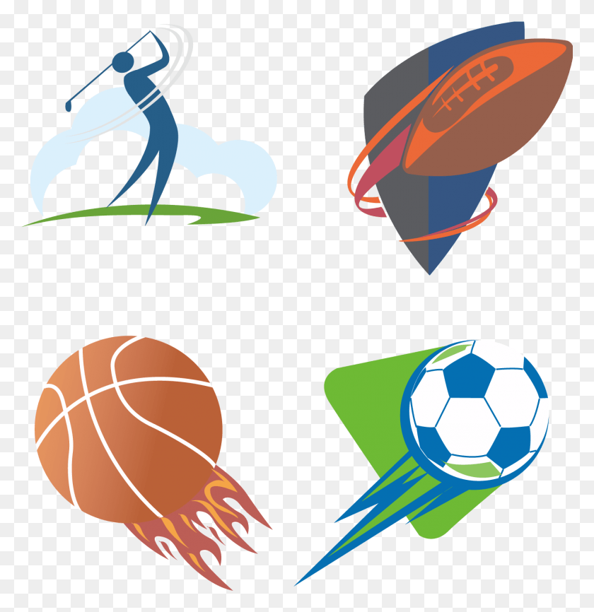 1400x1448 Golf Sport Clip Art Sportivnij Emblemi, Soccer Ball, Ball, Soccer HD PNG Download