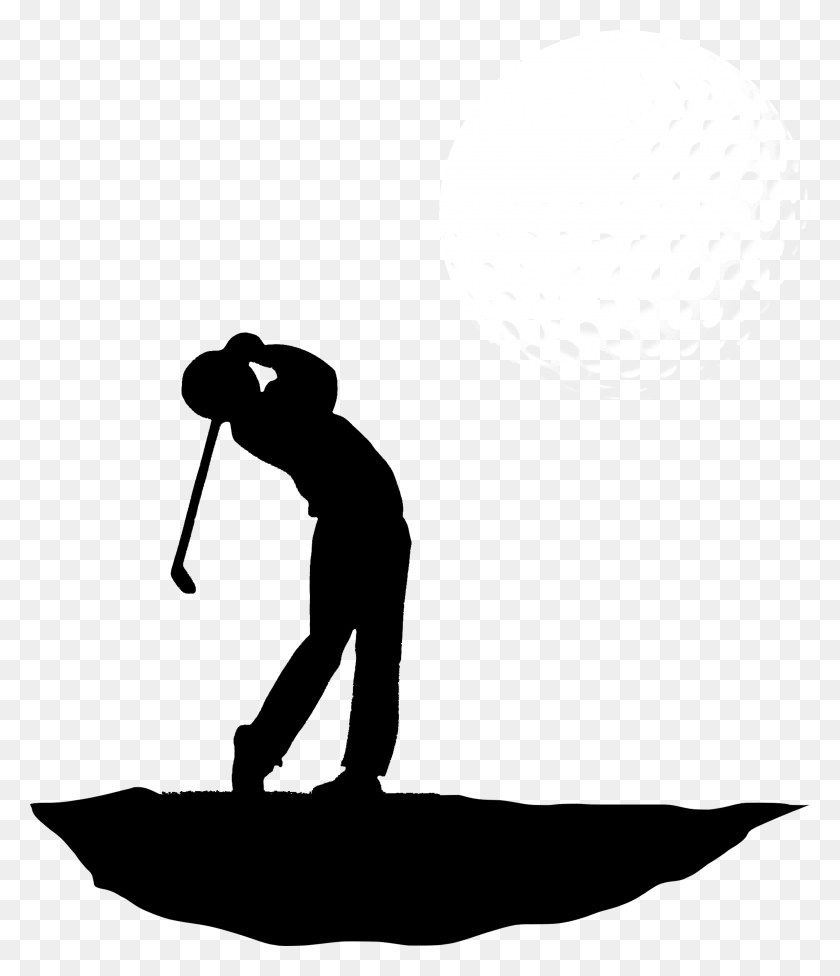 3195x3753 Golf Swing Silueta, Símbolo, Stencil Hd Png