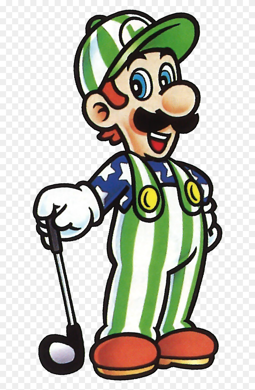 628x1223 Golfista Png / Nes Open Golf Mario Png