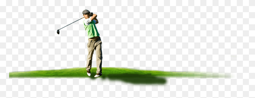 1107x374 Golfista De Golf Y, Persona, Humano, Deporte Hd Png