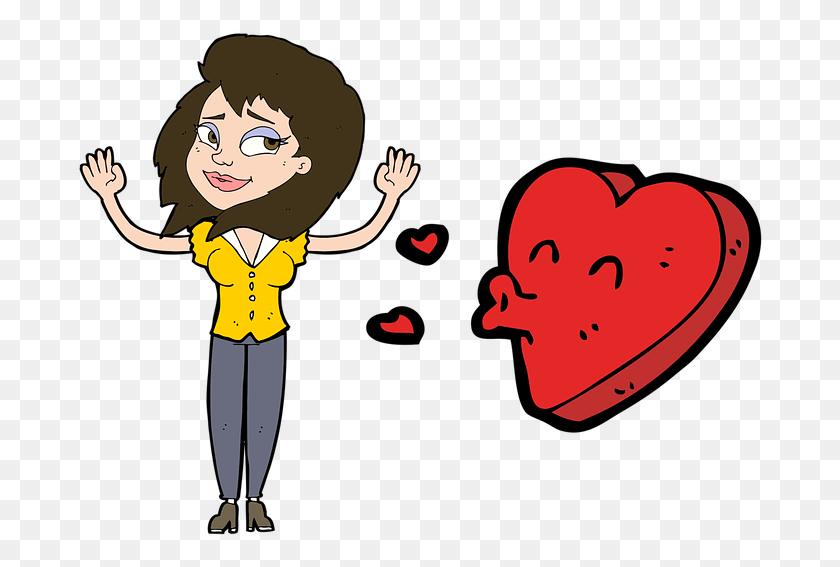 688x507 Golpe Beijo Amor Romance Mulher Red Cartoon, Person, Human, Hand HD PNG Download