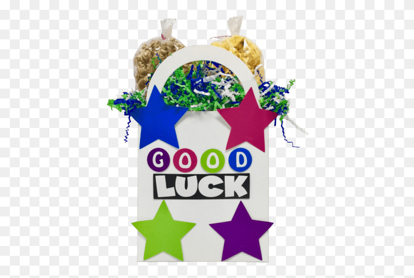 412x505 Good Luck Gift Box Graphic Design, Symbol, Recycling Symbol, Star Symbol HD PNG Download