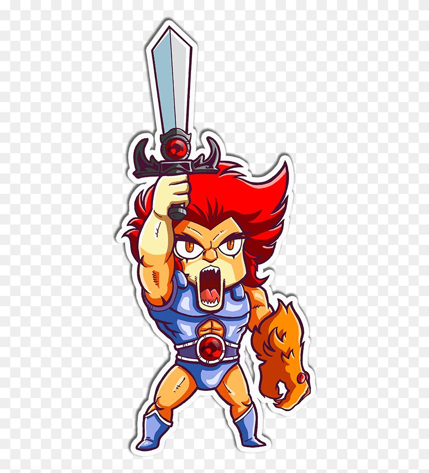 404x867 Good Stickers Thundercats Leon O On Behance This Month Cartoon, Person, Human, Performer HD PNG Download