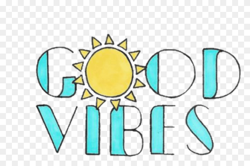 977x625 Good Vibes Tumblr Good Vibes With A Sun, Logo, Symbol, Trademark HD PNG Download