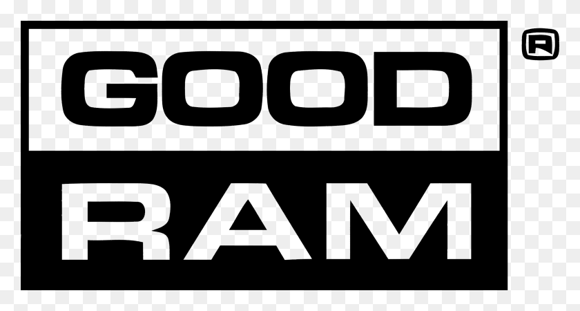 2400x1200 Goodram Logo Black And White Goodram Logo, Outdoors, Nature, Text HD PNG Download