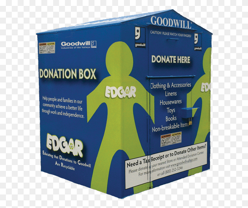605x646 Goodwill Donation Box, Advertisement, Text, Carton HD PNG Download