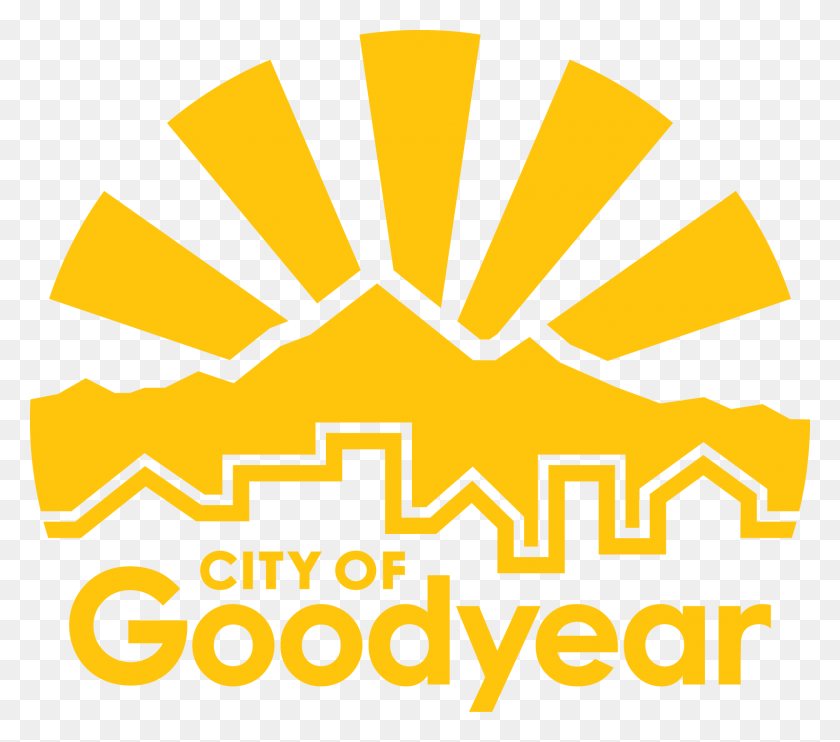 1650x1444 Descargar Png / Logotipo De Goodyear, Logotipo De La Ciudad De Goodyear, Etiqueta, Texto, Papel Hd Png