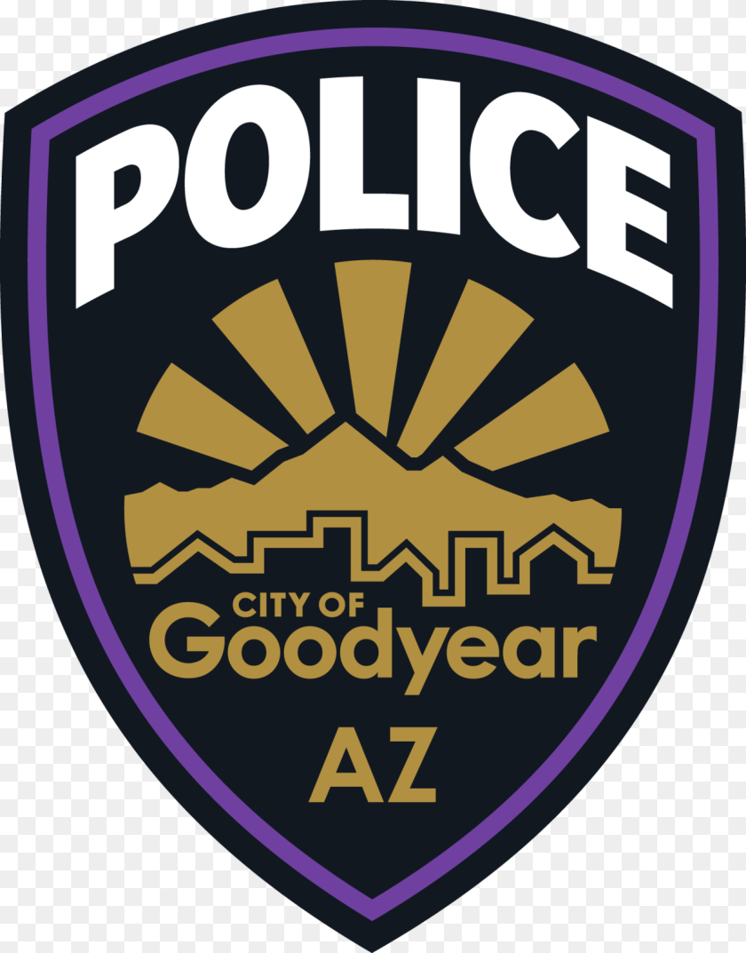 1252x1600 Goodyear Police, Badge, Logo, Symbol Clipart PNG