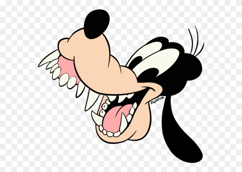 582x538 Goofy With Realistic Canine Teeth Goofy Is An Apex Predator, Mouth, Lip, Interior Design HD PNG Download