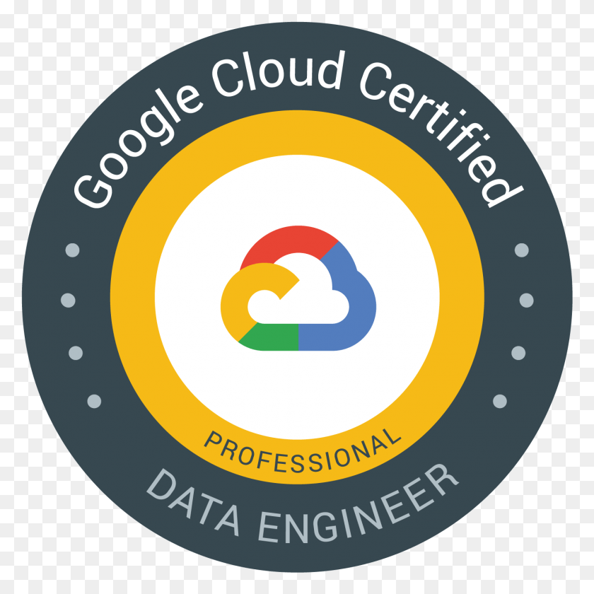 1413x1413 Google Cloud Data Engineer Professional Certified, Text, Label, Logo HD PNG Download
