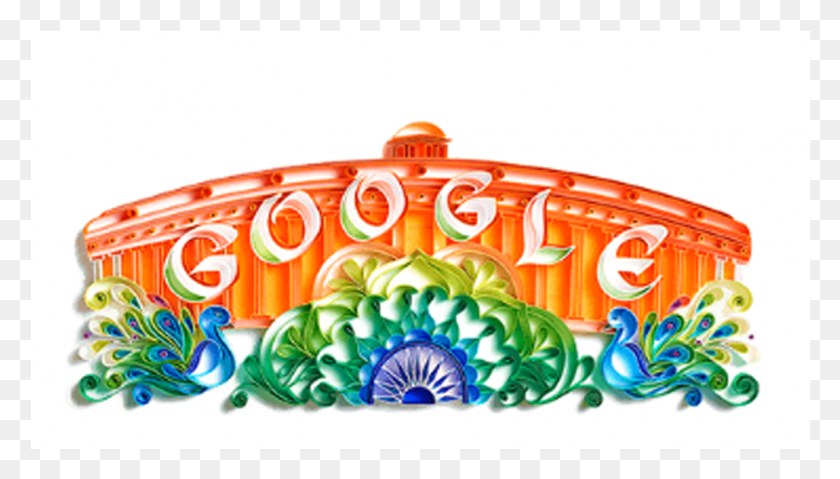 1025x551 Google Doodle India Independence Day Doodle, Graphics HD PNG Download
