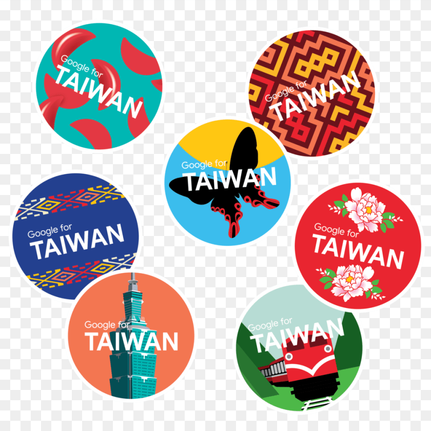 1001x1001 Google For Taiwan Studio Carreras Clip Art, Logo, Advertisement, Poster Sticker PNG