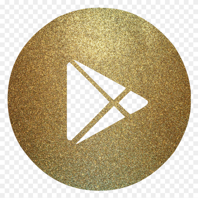 938x940 Google Googleplaystore Playstore Icon Cone Redessociais Circle, Rug, Gold, Symbol HD PNG Download