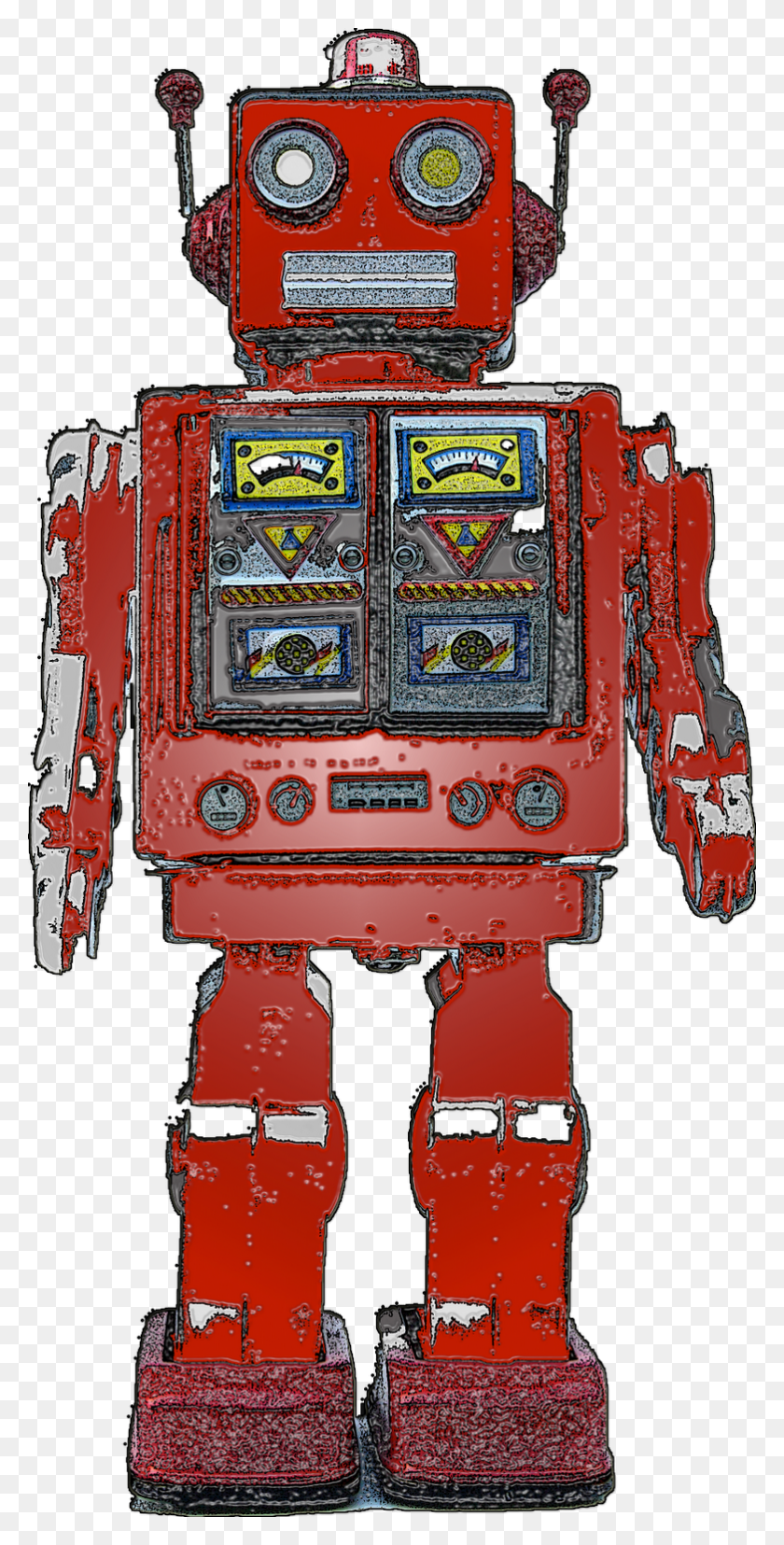 782x1600 Descargar Png Imagen De Google Para Robot Retro Http, Máquina De Juego Arcade, Bomba De Gas, Bomba Hd Png