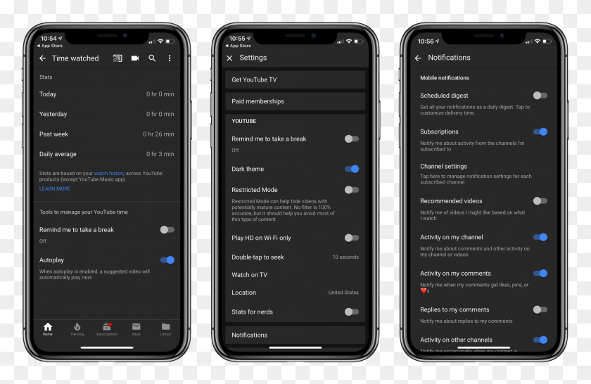 1980x1234 Google Introduces Youtube Digital Wellbeing Features Ulysses Iphone X, Mobile Phone, Phone, Electronics HD PNG Download