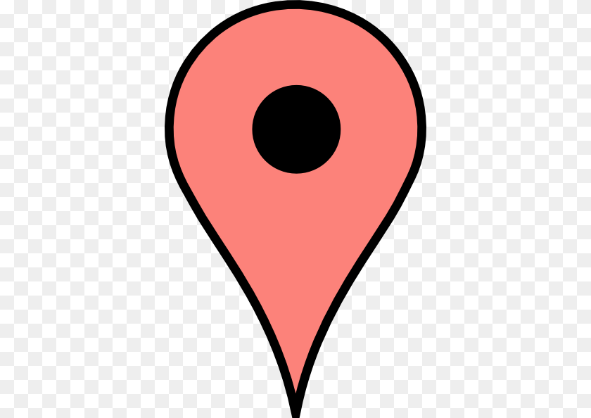 372x594 Google Maps Clip Art, Heart, Balloon Sticker PNG