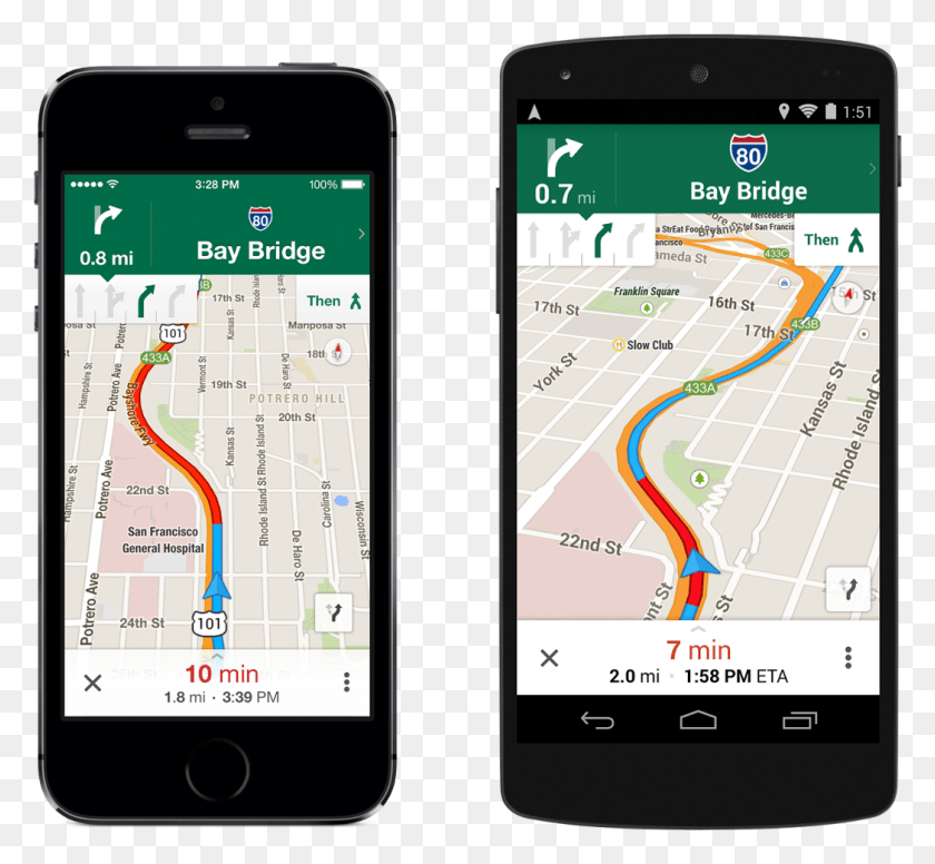 1048x963 Google Maps Update New Features Google Maps Lane Indicator, Mobile Phone, Phone, Electronics HD PNG Download