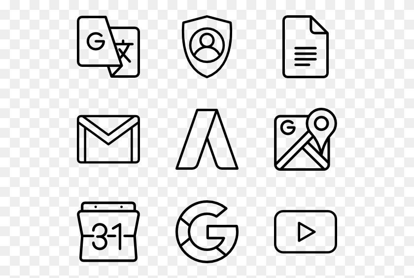 529x505 Google Phone Email Icon, Gray, World Of Warcraft HD PNG Download