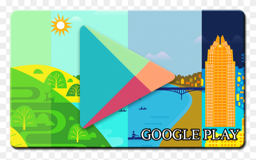 941x562 Google Play Gift Card Google Play, Graphics, Floral Design HD PNG Download