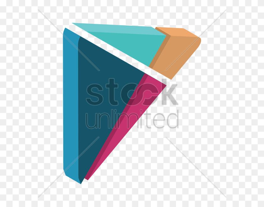 600x600 Google Play Logo V Graphic Design, Triangle, Cone HD PNG Download