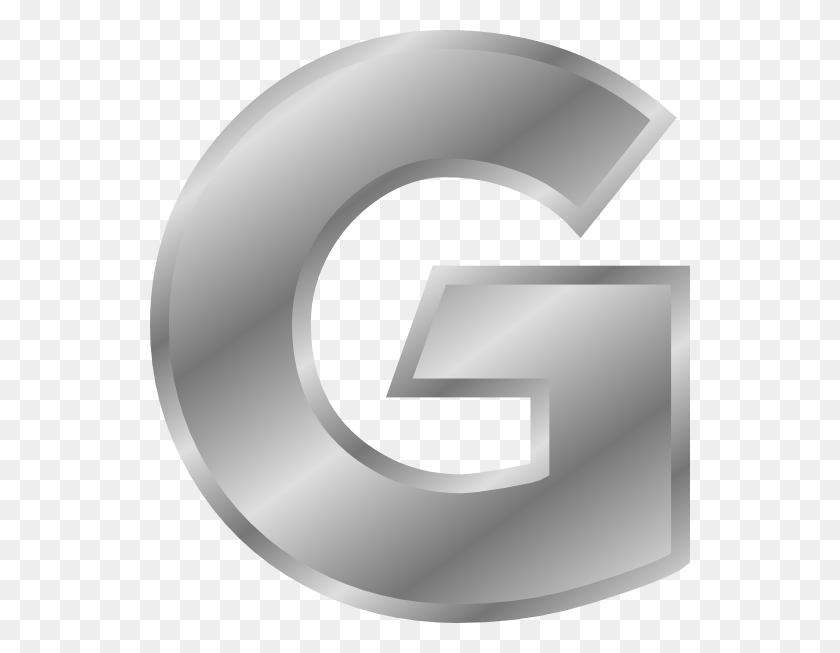 540x593 Google Plus Снижает Количество Обзоров Для Малого Бизнеса Серебряная Буква G, Число, Символ, Текст Hd Png Скачать
