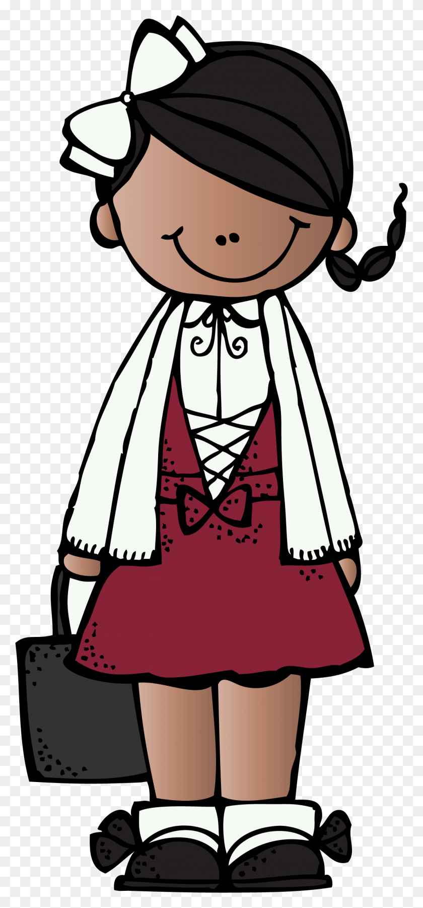 1343x3001 Google Search Educlips School Clipart Elementary Cartoon Pictures Of Ruby Bridges, Clothing, Person, Costume HD PNG Download