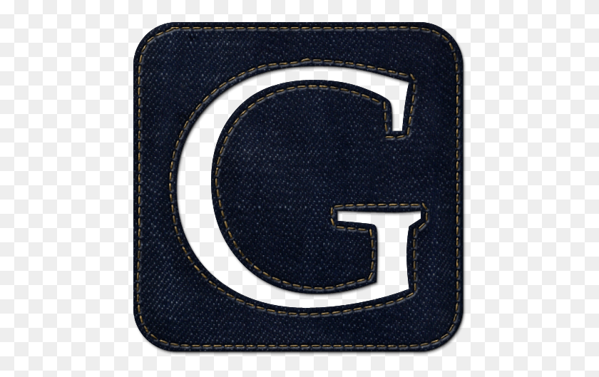 469x469 Google Social Logo Square Jean Denim Icon Google Logo, Text, Clothing, Apparel HD PNG Download