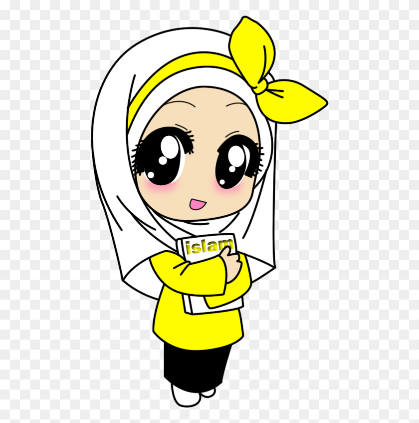 479x787 Google Untuk Http Gambar Kartun Muslimah Warna Kuning, Clothing, Apparel HD PNG Download