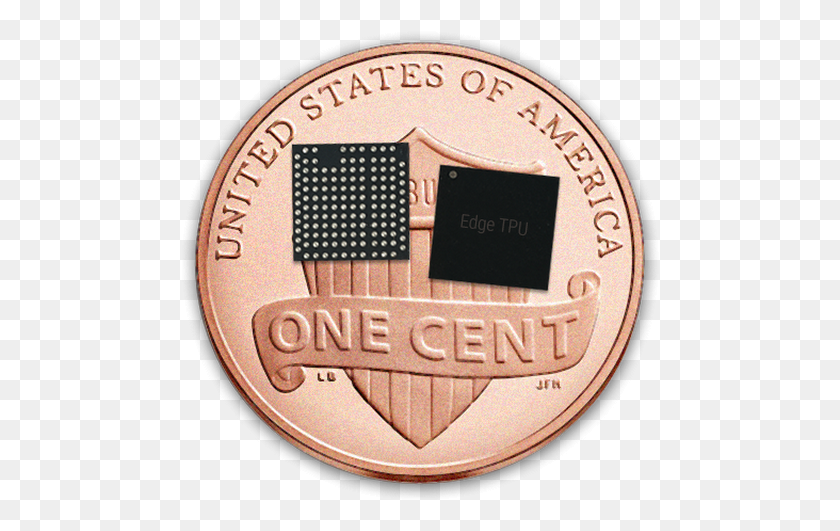 480x471 Google Unveils Tiny New Ai Chips For On Device Machine Emblem, Coin, Money, Bronze HD PNG Download