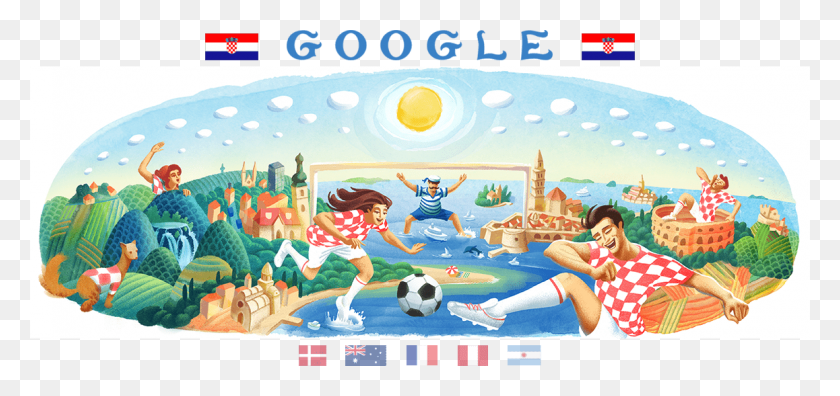 1158x500 Google World Cup 2018 Day, Человек, Люди, Отпуск Hd Png Скачать