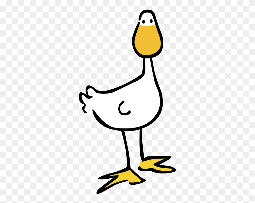 322x607 Goose Duck, Bird, Animal, Fowl HD PNG Download