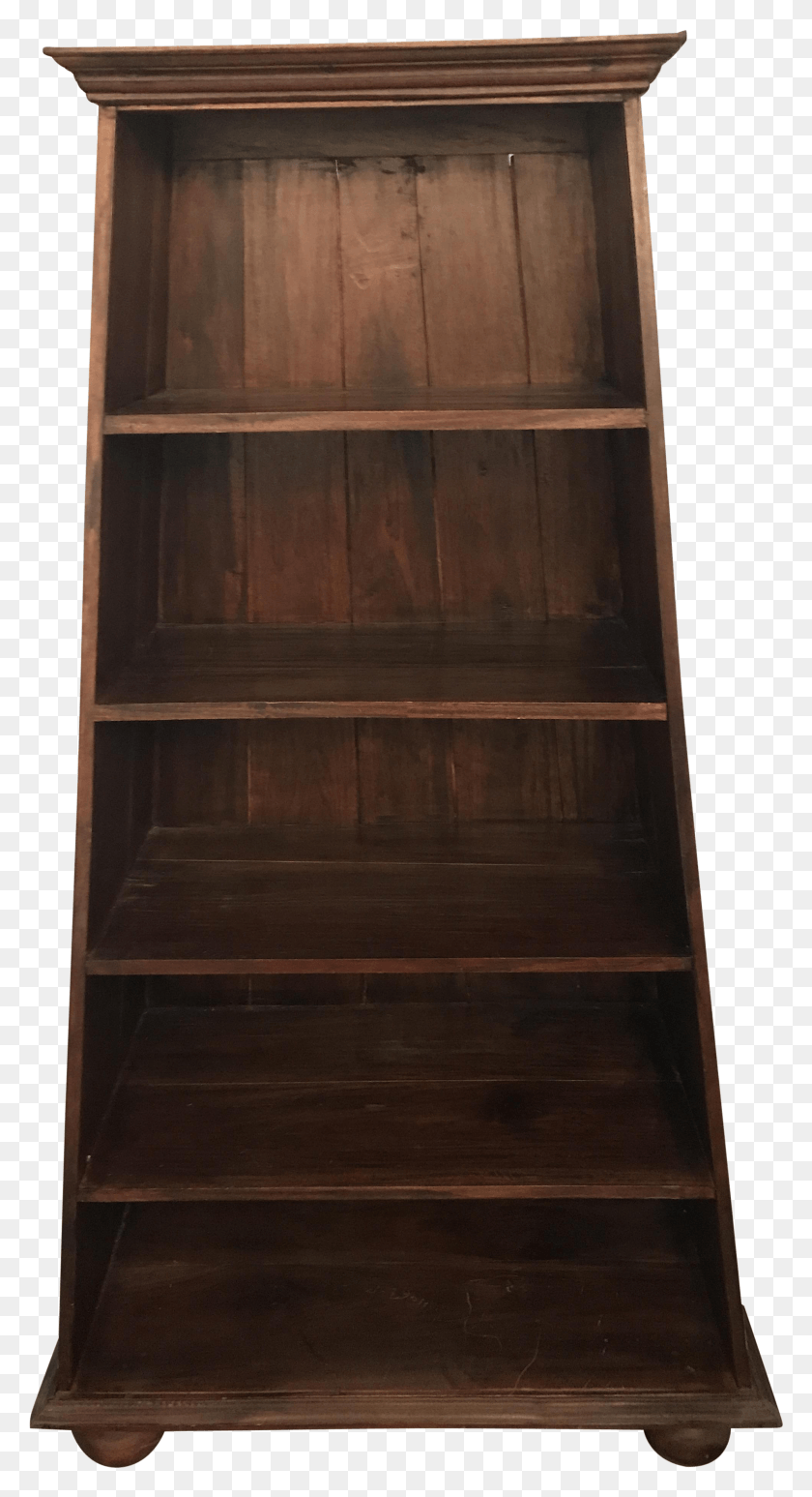 1979x3775 Gorgeous Dark Wood Vintage Bookshelf Shelf Descargar Hd Png