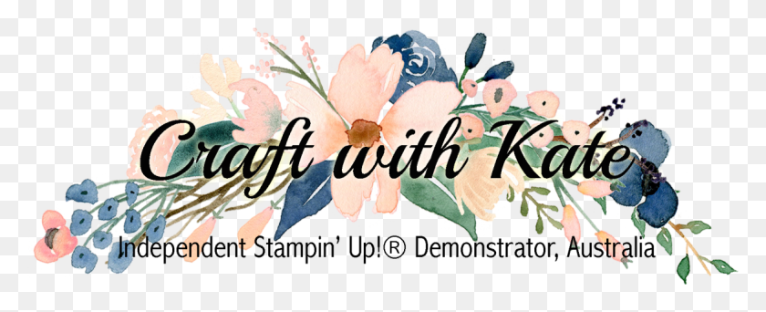 1167x422 Gorgeous Grunge Kate Morgan Independent Stampin Up Navy And Blush Watercolor Flowers, Graphics, Floral Design HD PNG Download