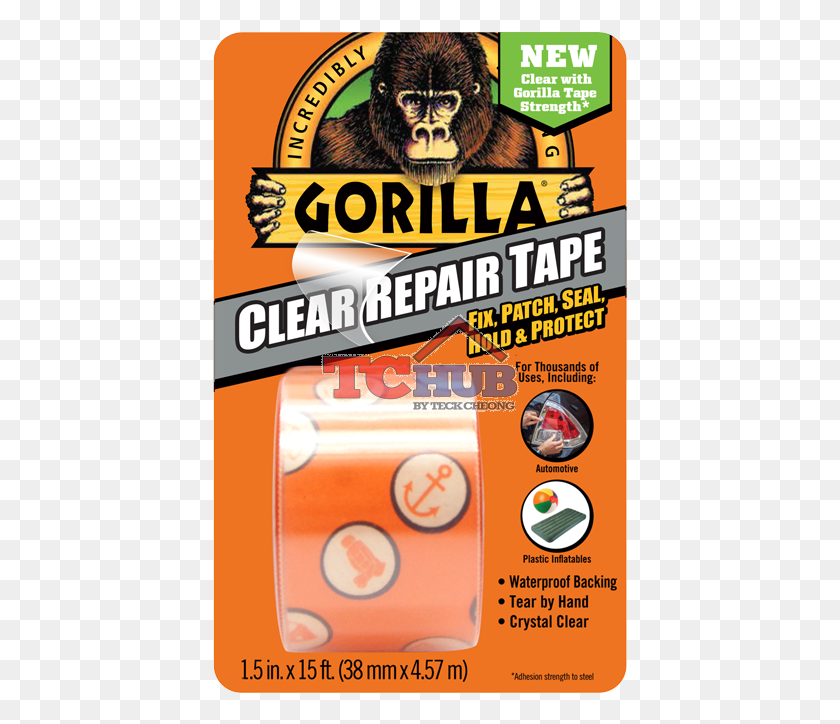 416x664 Gorilla Clear Repair Tape Mini Monkey, Poster, Advertisement, Flyer HD PNG Download