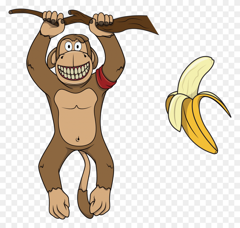 2019x1911 Gorilla Common Chimpanzee Illustration Transprent Monkey Climbing, Plant, Fruit, Food HD PNG Download