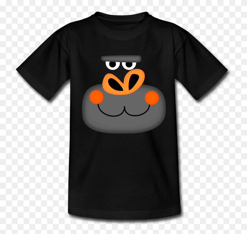 739x734 Gorilla Face Kids Tshirt Laughing Lion Design Gurkey Merch Funnel Vision, Clothing, Apparel, T-shirt HD PNG Download