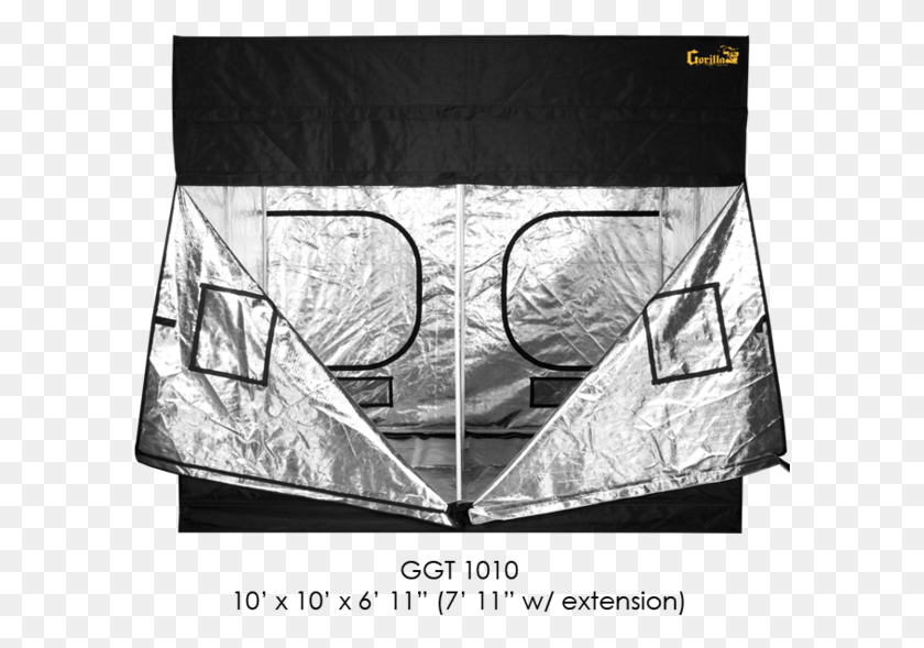 597x529 Gorilla Grow Tent 10 X 10 Gorilla Grow Tent, Text, Aluminium, Camping HD PNG Download