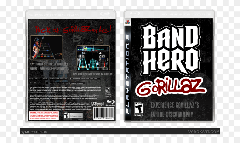 701x440 Gorillaz Box Art Cover Nintendo Wii Dj Hero, Флаер, Плакат, Бумага, Hd Png Скачать