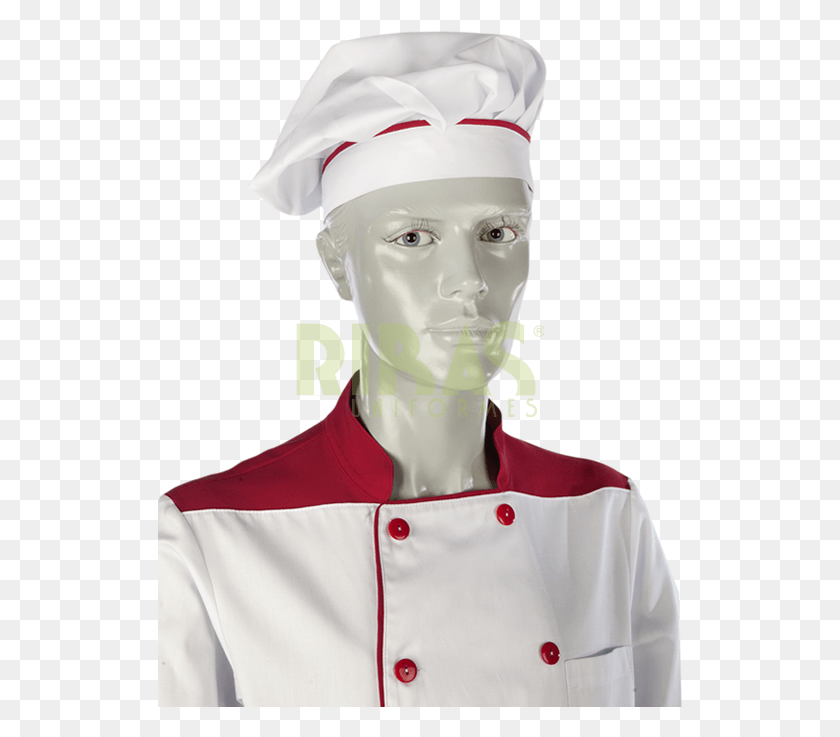 525x677 Gorro Chef Blanco Vivo Burdeos Costume Hat, Person, Human, Nurse HD PNG Download