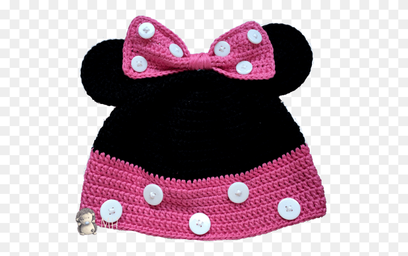 532x468 Gorro Minnie Mouse A Crochet Patrn Gratis Gorros Tejidos De Mimi, Clothing, Apparel, Hat HD PNG Download