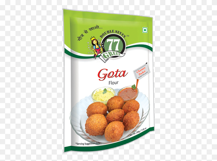 361x565 Gota Flour Instant Mix 77 Green, Food, Fried Chicken, Nuggets HD PNG Download