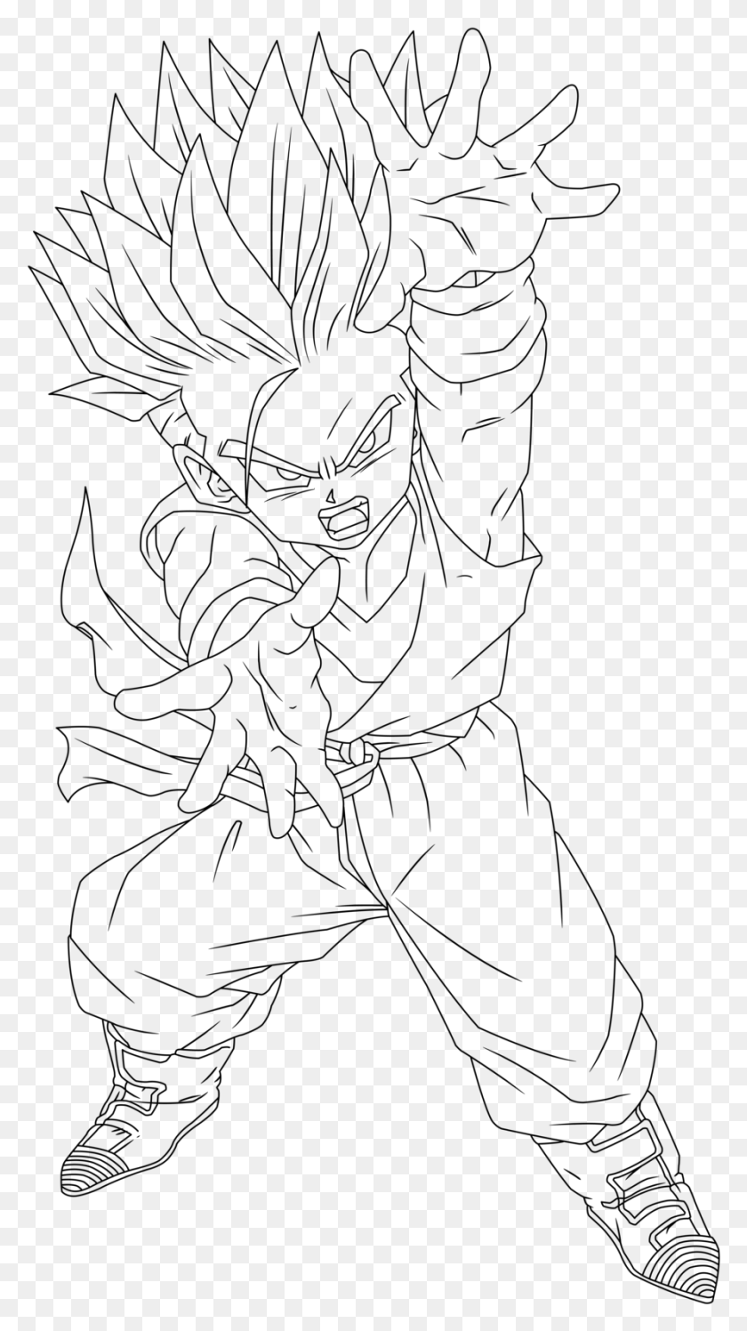 891x1641 Goten And Kid Trunks Png / Dibujo Png