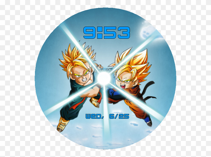 564x564 Descargar Png Goten And Trunks Preview, Disk, Dvd, Person Hd Png