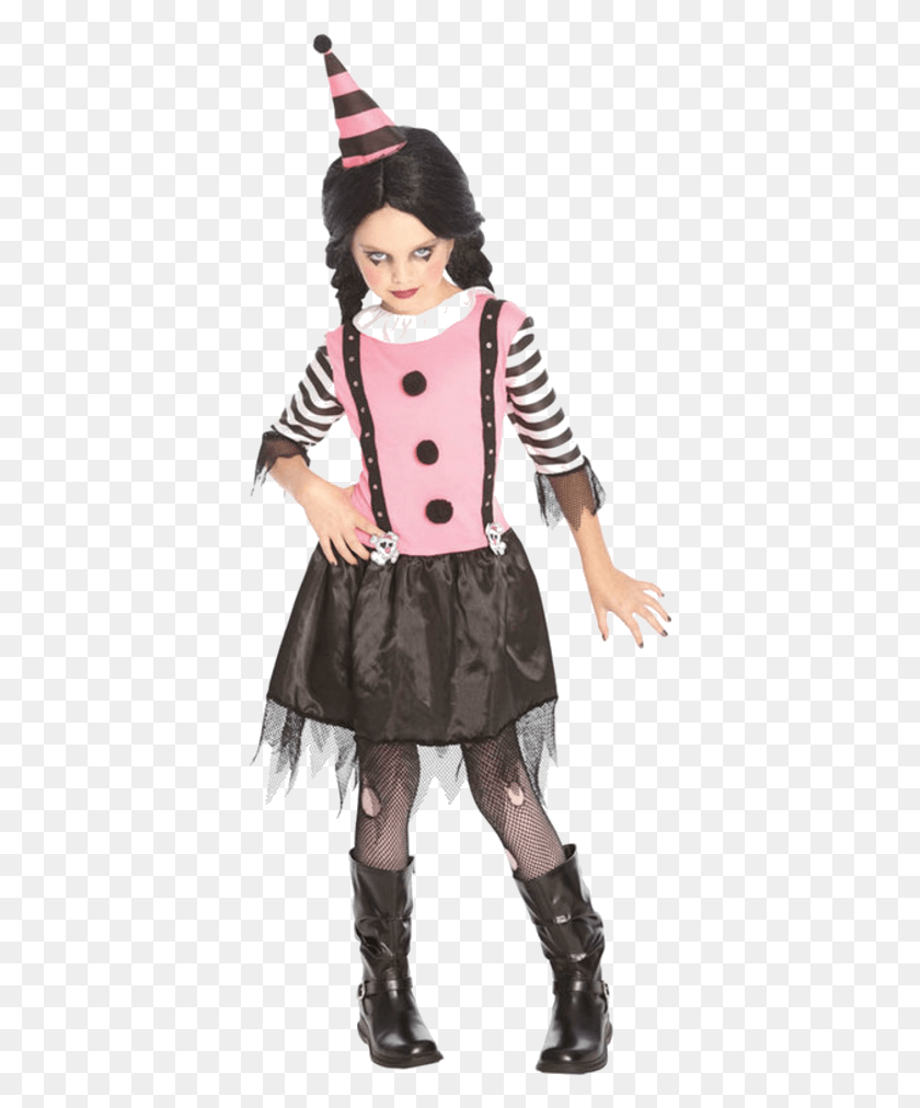 386x952 Goth Clown, Performer, Person, Human HD PNG Download