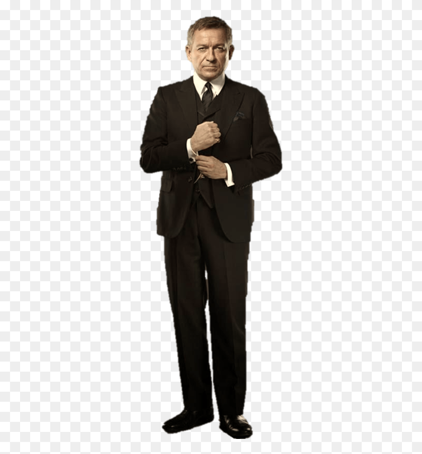289x844 Gotham Gotham Alfred, Clothing, Suit, Overcoat HD PNG Download