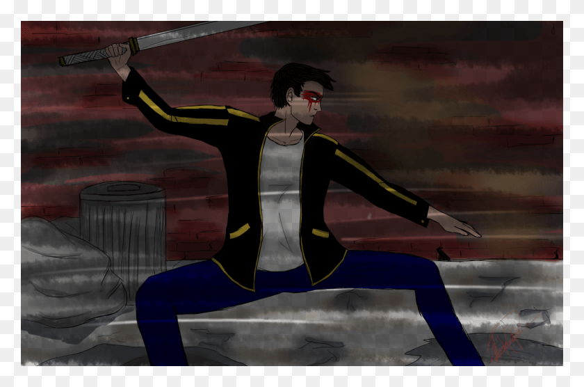 1280x814 Gotham Is Just Smoke And Blood Cartoon, Duel, Person, Human HD PNG Download