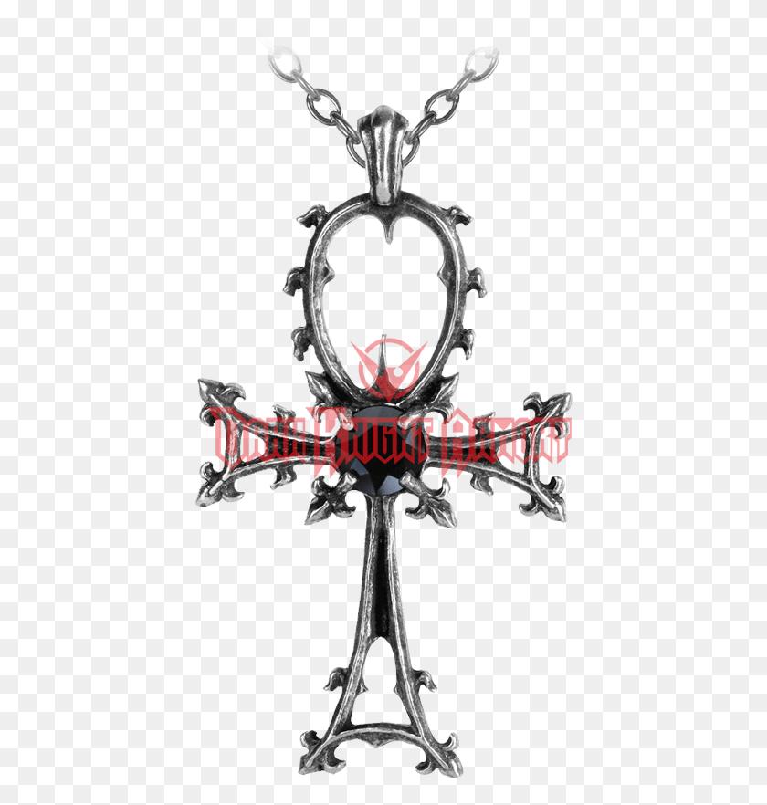 417x822 Gothic Ankh Pendant Alchemy Gothic Gothic Ankh Pendant, Cross, Symbol, Accessories HD PNG Download