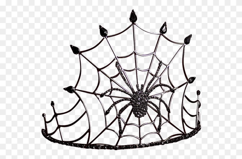 556x493 Gothic Queen Spider Crown Spider Web Crown, Chandelier, Lamp HD PNG Download